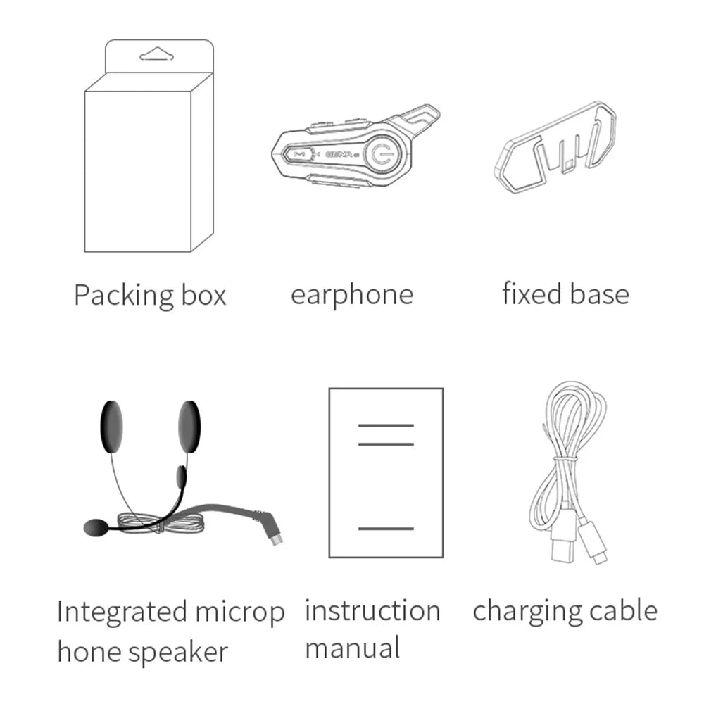 Intercom Bluetooth Moto Duo 1000m