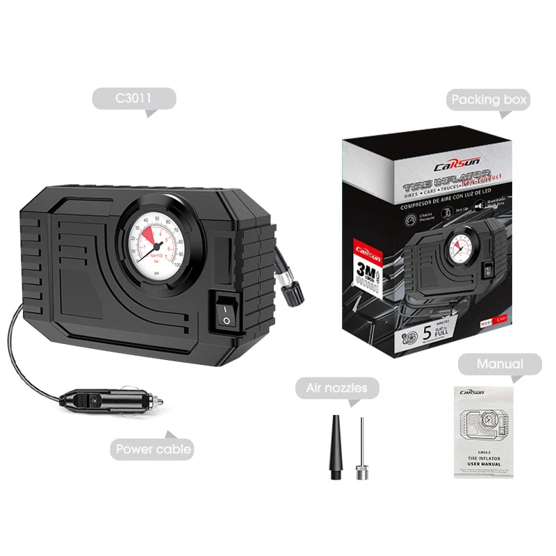 Gonfleur de Pneu Portable Électrique
