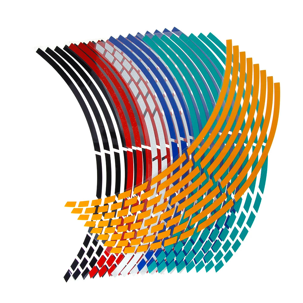 Reflective Rim Stickers — Motorcycle Decorative Strips