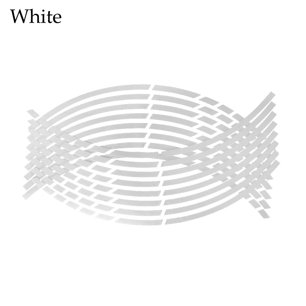 Reflective Rim Stickers — Motorcycle Decorative Strips