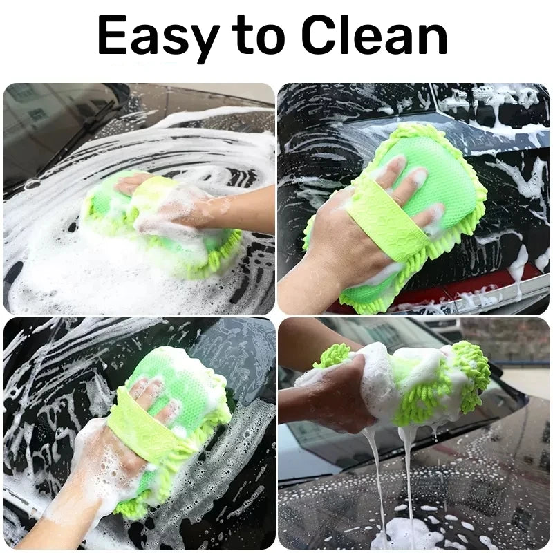 Éponge Microfibre Lavage Auto