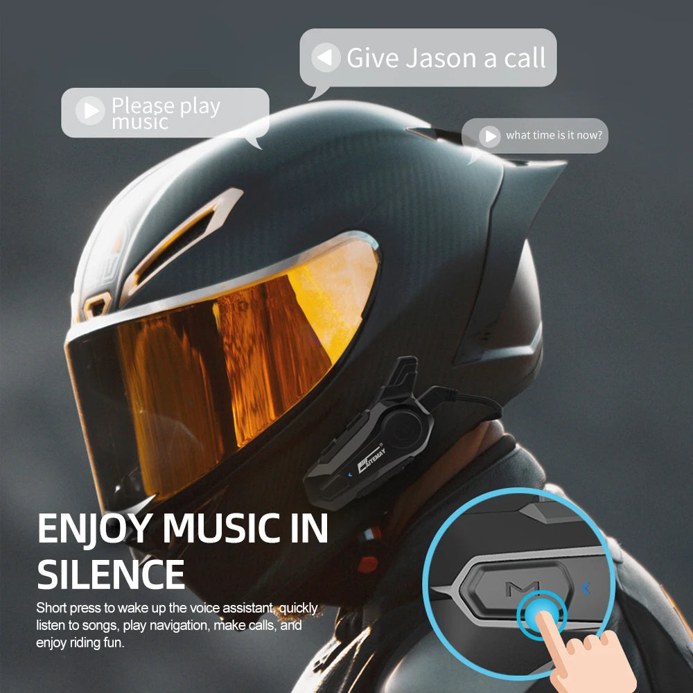 Intercom Bluetooth Moto Duo 1000m