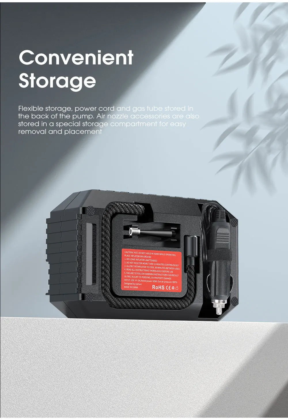 Gonfleur de Pneu Portable Électrique