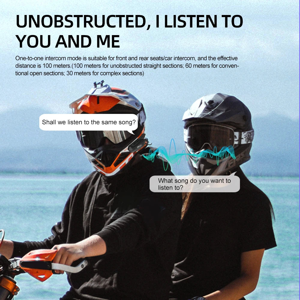 Intercom Bluetooth Moto Duo 1000m