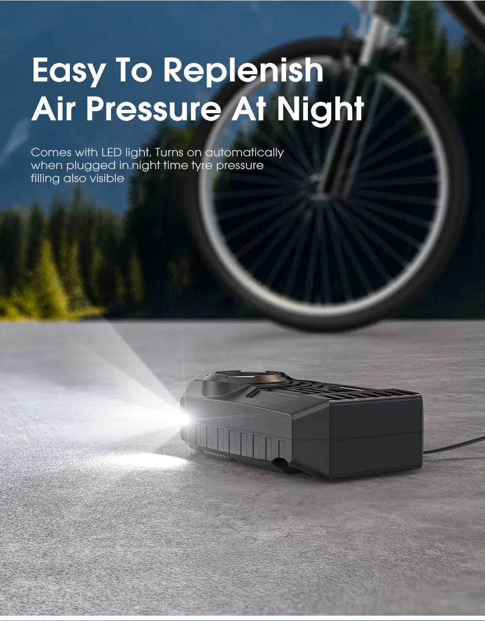 Gonfleur de Pneu Portable Électrique