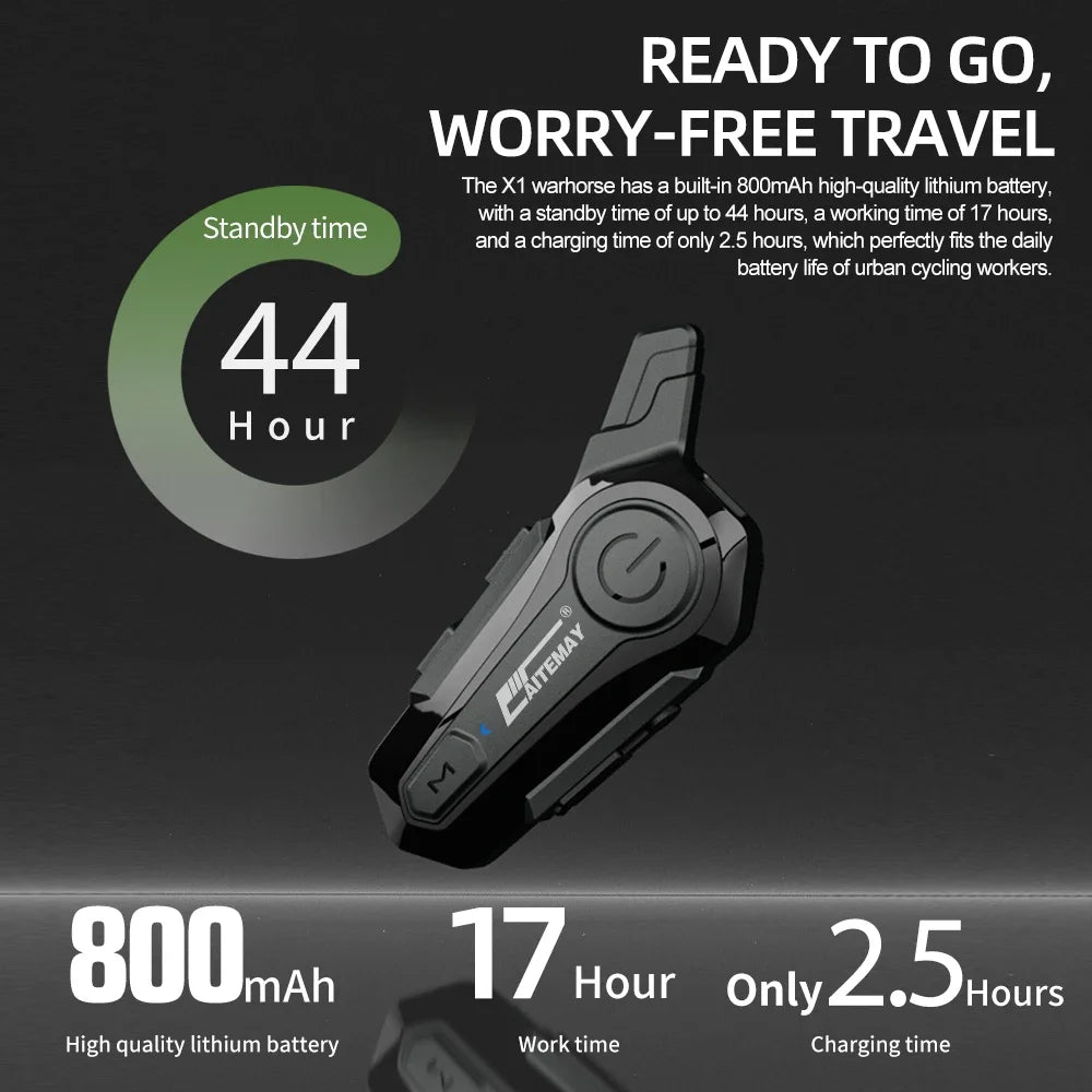 Intercom Bluetooth Moto Duo 1000m