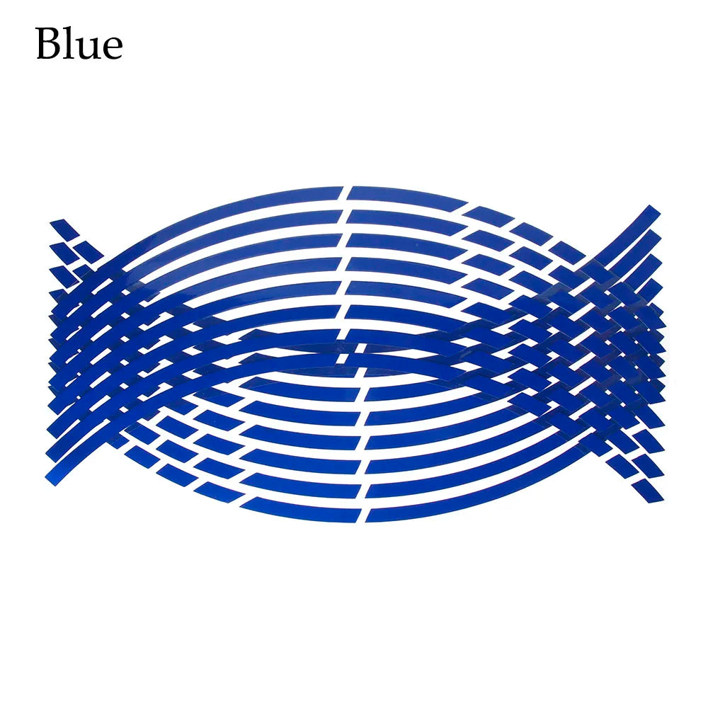 Reflective Rim Stickers — Motorcycle Decorative Strips