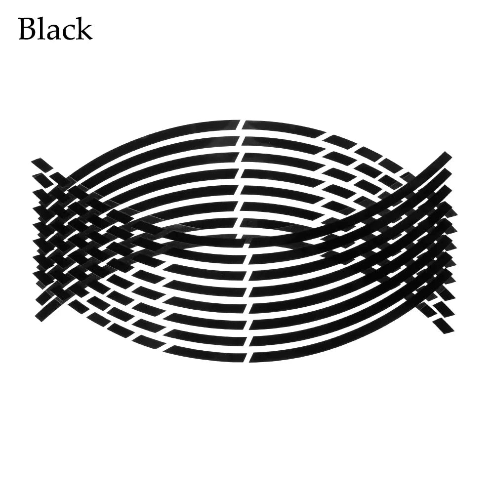 Reflective Rim Stickers — Motorcycle Decorative Strips
