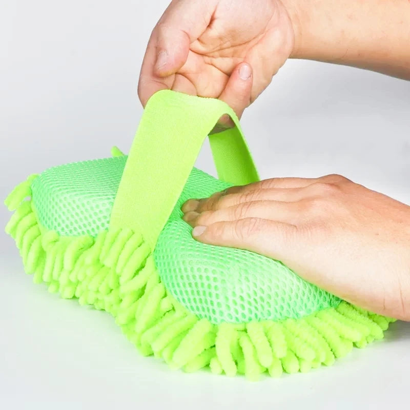 Éponge Microfibre Lavage Auto