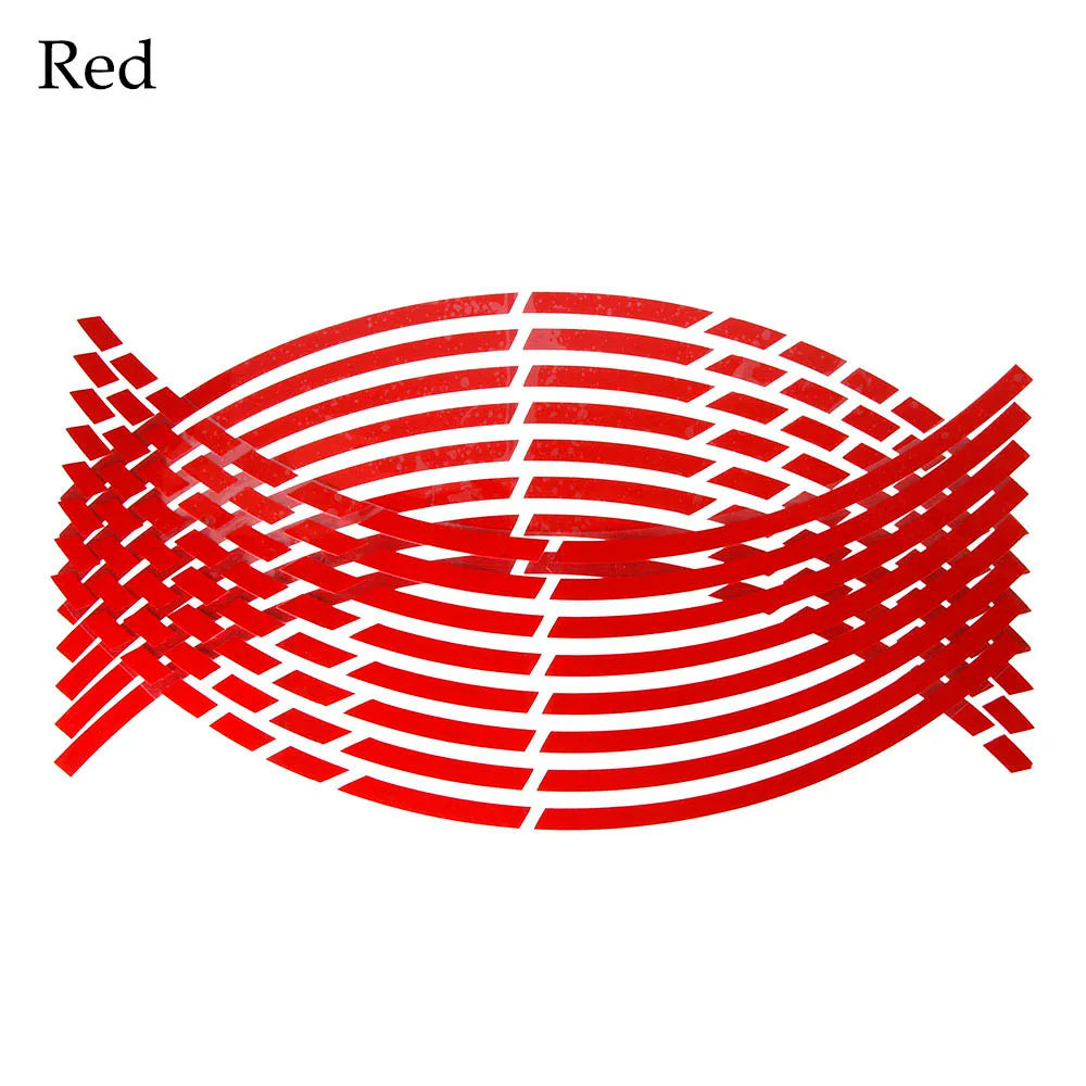 Reflective Rim Stickers — Motorcycle Decorative Strips