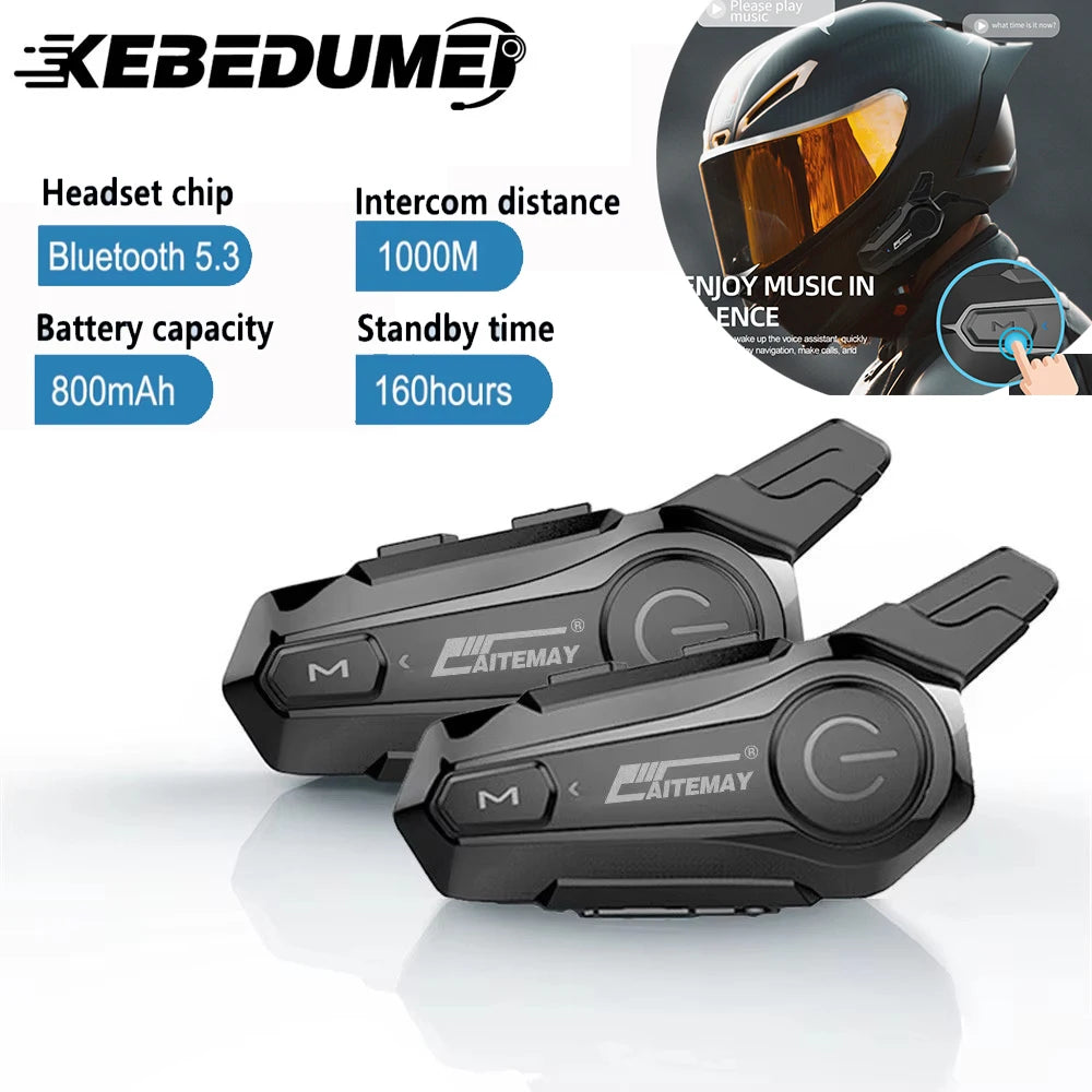 Intercom Bluetooth Moto Duo 1000m